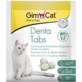 Хрупкаво лакомство за котки GIMCAT Denta Tabs 15гр. за здрави зъбите и свеж дъх